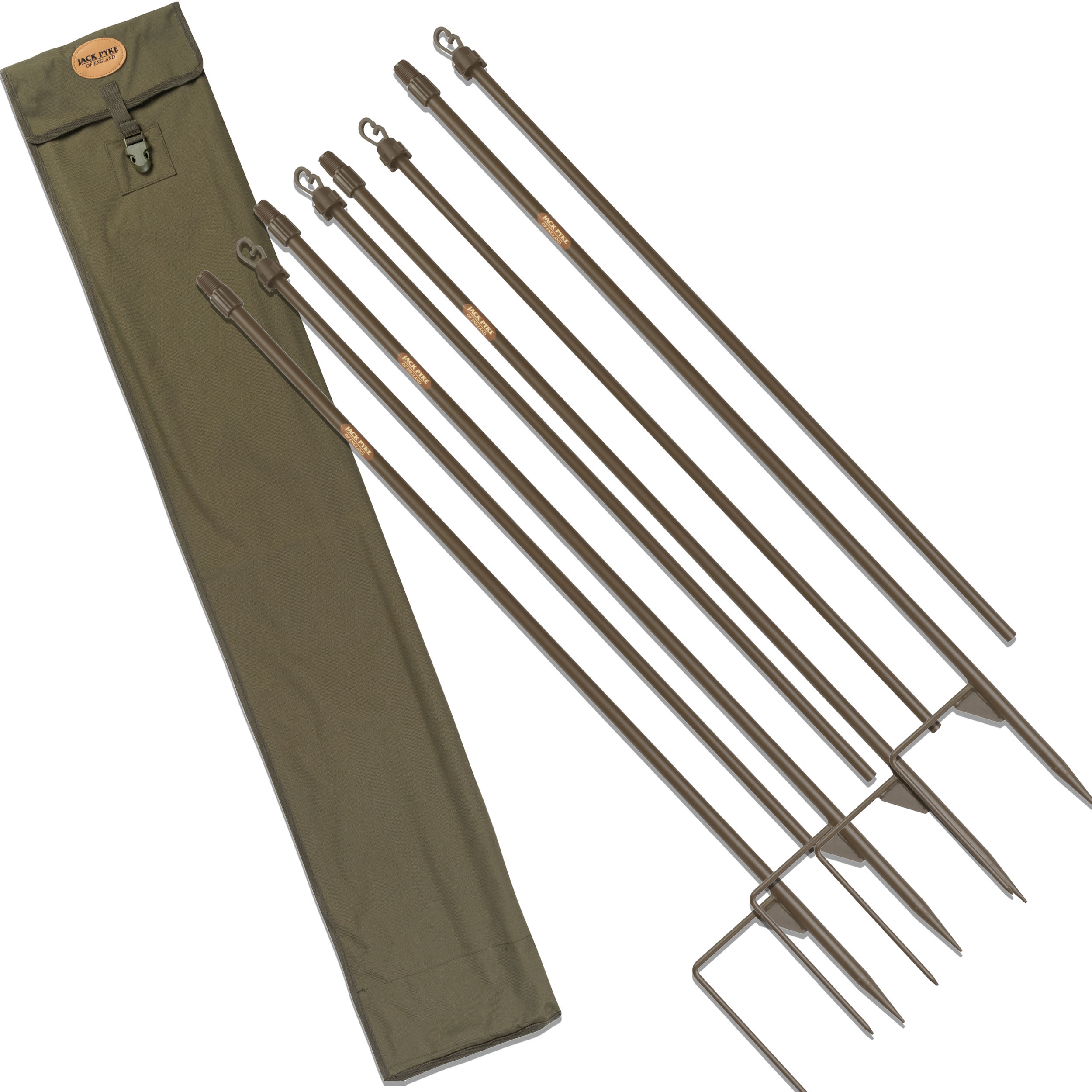 Set mit 4 Teleskopstangen Super Hide Pole für Tarnschirm (Grün)