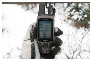 Garmin Astro 220 im winterlichen Drückjagdeinsatz mit Zusatzantenne