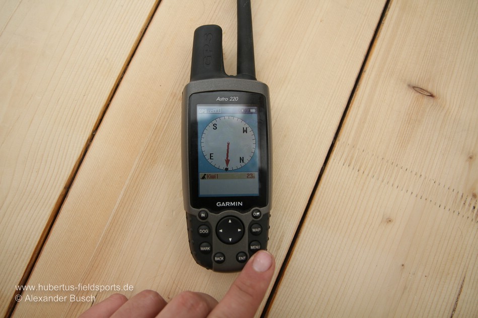 Garmin Astro 220 Anmeldung Sendeintervall Einstellung