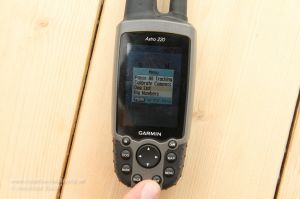 Einstellung des Garmin Astro 220