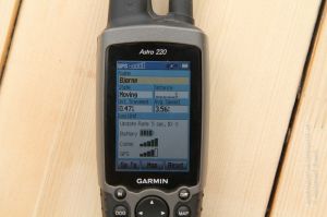 Einstellung des Garmin Astro 220