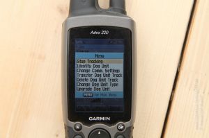 Einstellung des Garmin Astro 220 GPS Hundeortungssystems