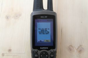 Einstellen des Garmin Astro 220 GPS Hundeortungssystems