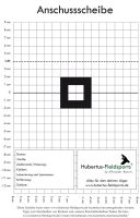 Einfache Anschussscheibe für Kontrollschüsse, ein Quadrat