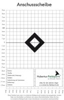 Zielscheibe für das Kontroll-, An- oder Übungsschießen, mit Raute